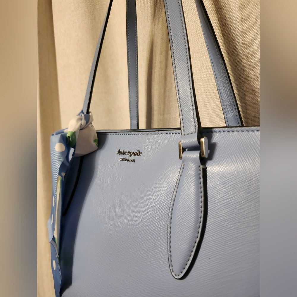 kate spade Blue Leather Tote Bag - Picture 5 of 12